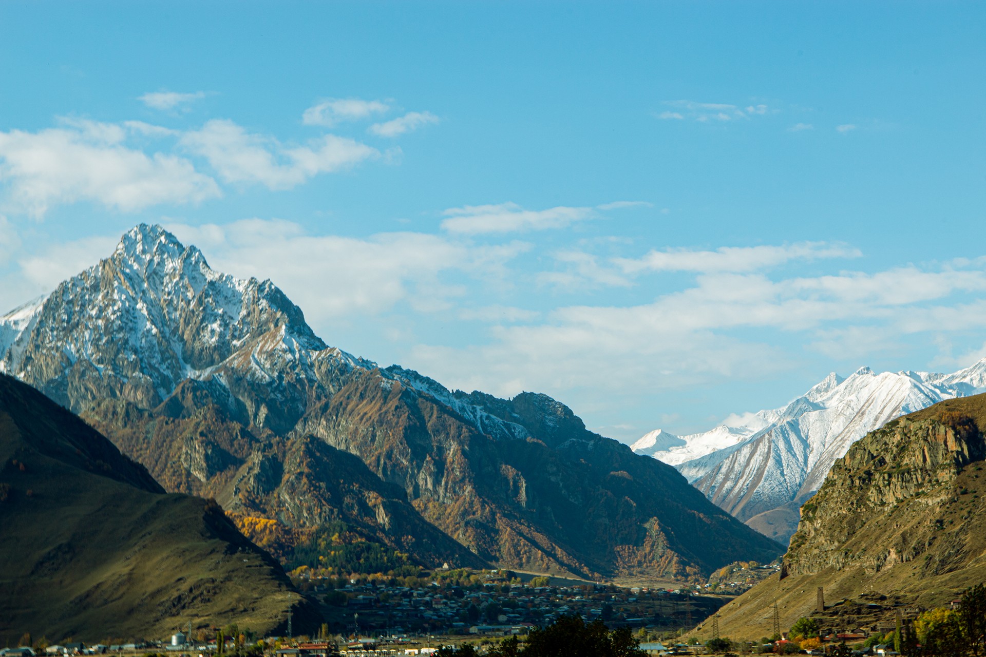 Stepantsminda beneath Mount Kuro
