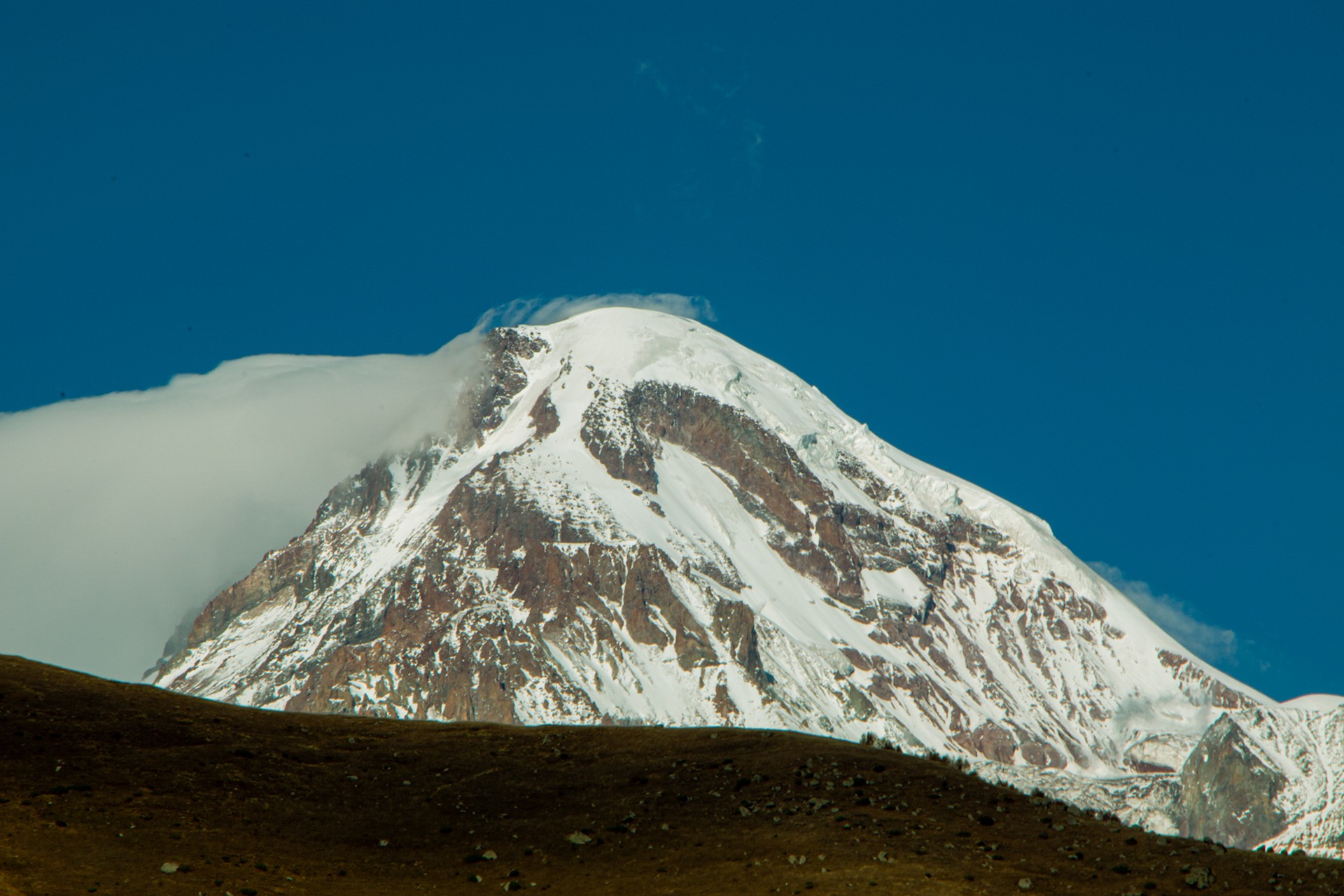 Mount Kazbek in Kazbegi