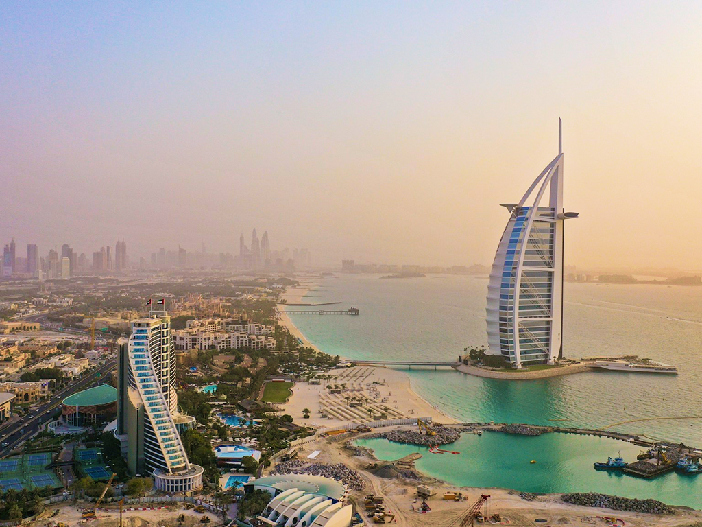 Burj Al Arab and the Dubai coastline